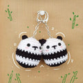 Handmade Crochet Panda Keychain – Cute Mini Panda Charm 🐼